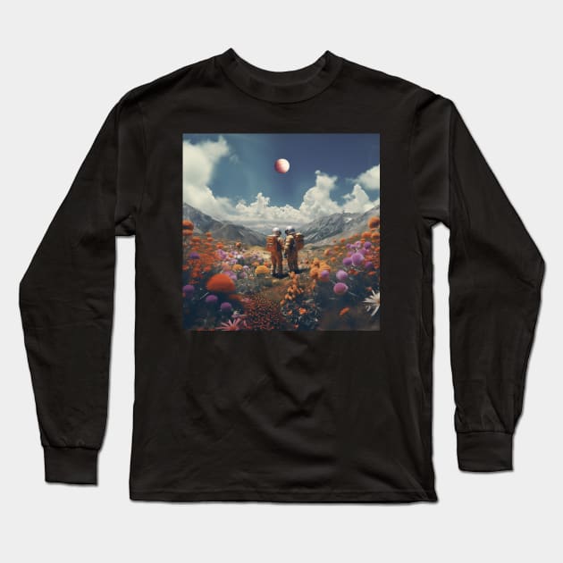No Man's Moon Long Sleeve T-Shirt by beakbubble